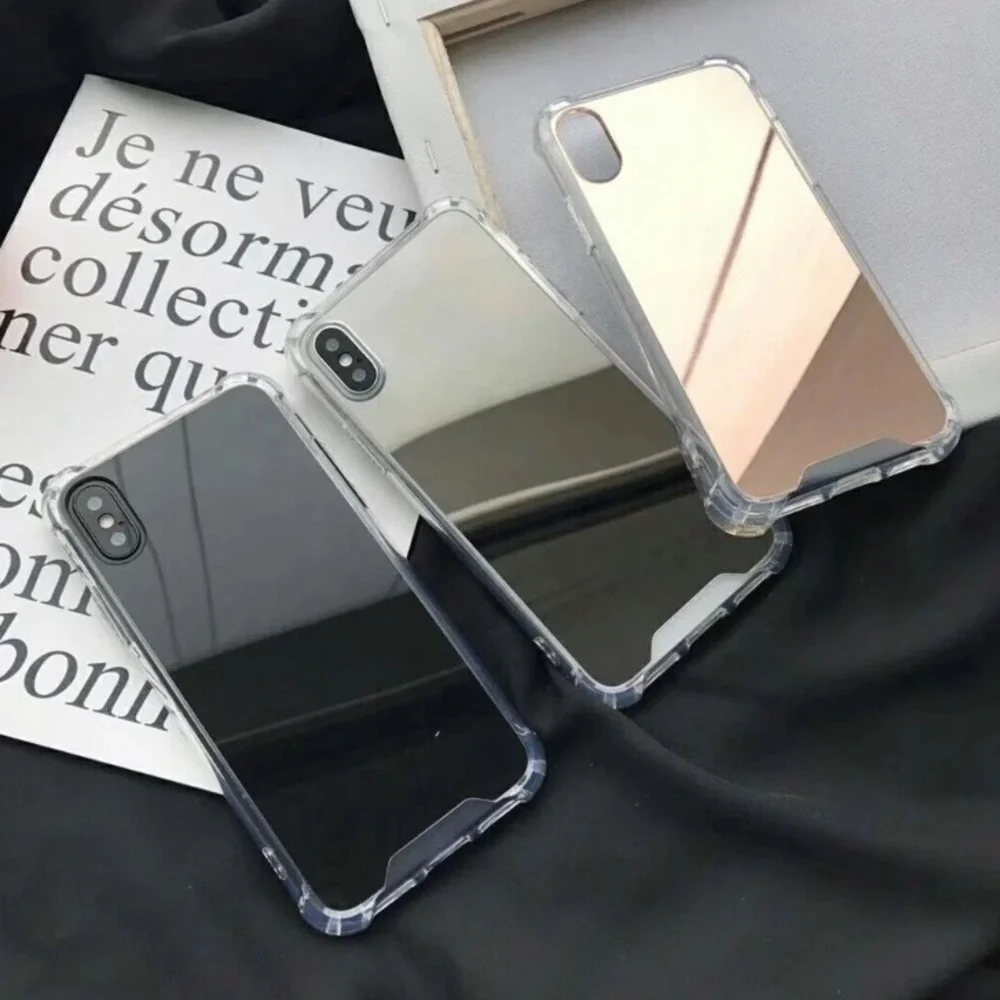 iPhone XS Max Silver Mirrored Case NEW